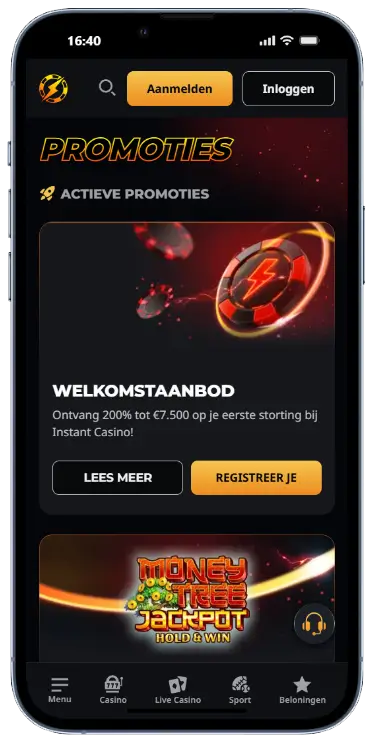 Instant Casino actieve promoties