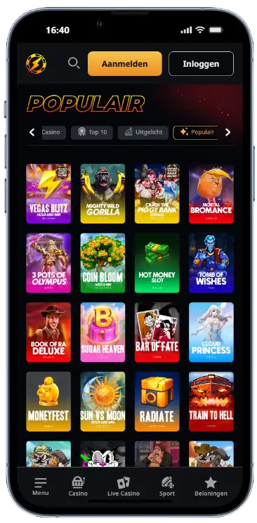 Populaire spellen bij Instant Casino